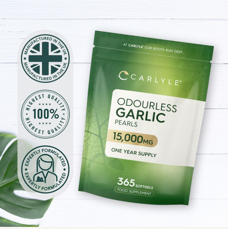 Odourless Garlic 15,000 mg | 365 Softgels