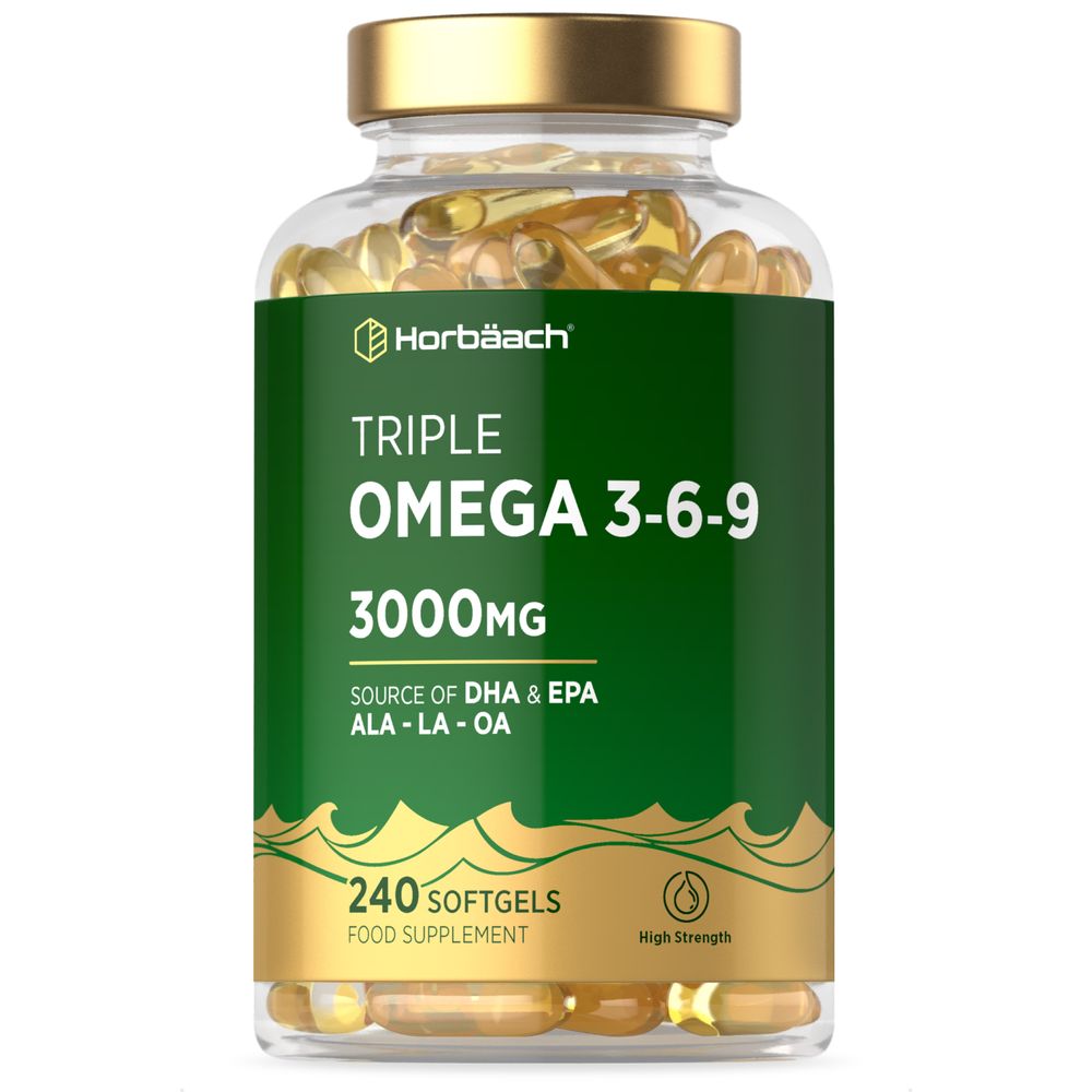 Omega 3-6-9 3000 mg with EPA, DHA & ALA | 240 Softgels