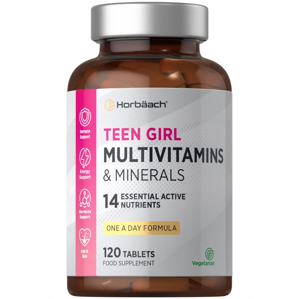 Multivitamins and Minerals for Teen Girls | 120 Tablets