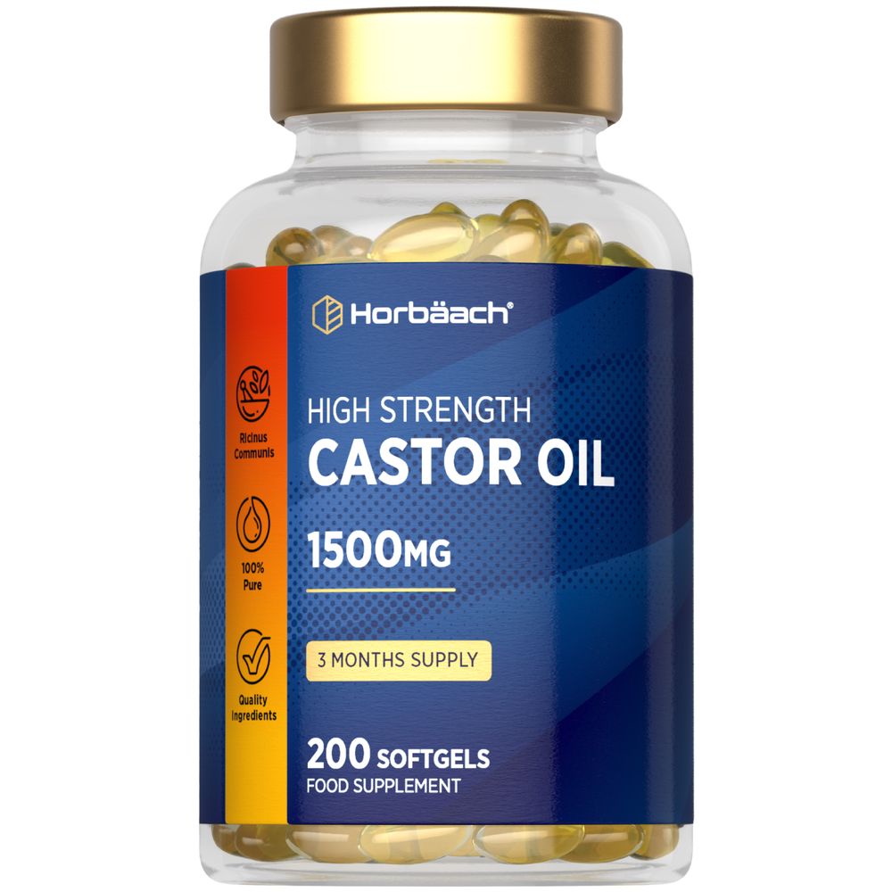Castor Oil 1500 mg | 200 Softgels