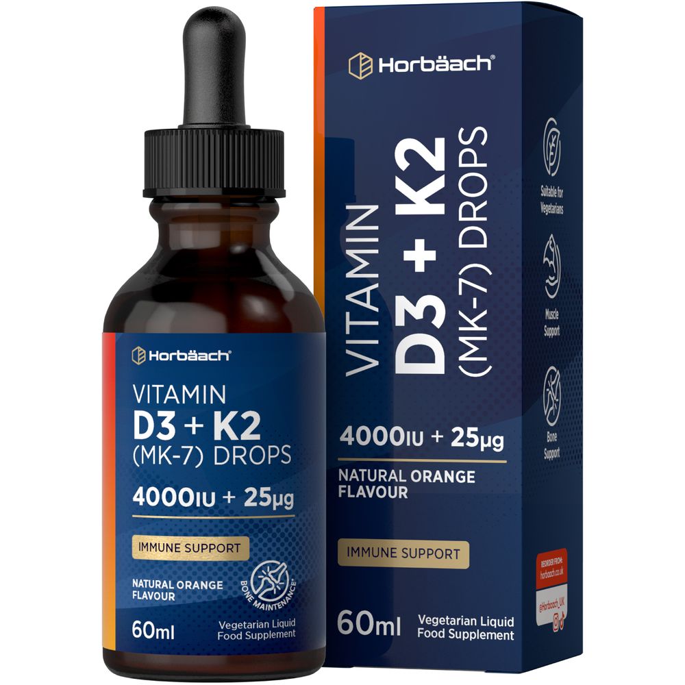 Vitamin D3 4000 IU & K2 MK7 25 µg Liquid | 60 ml