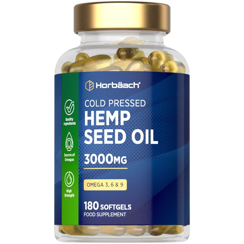 Hemp Seed Oil 3000 mg | 180 Softgels