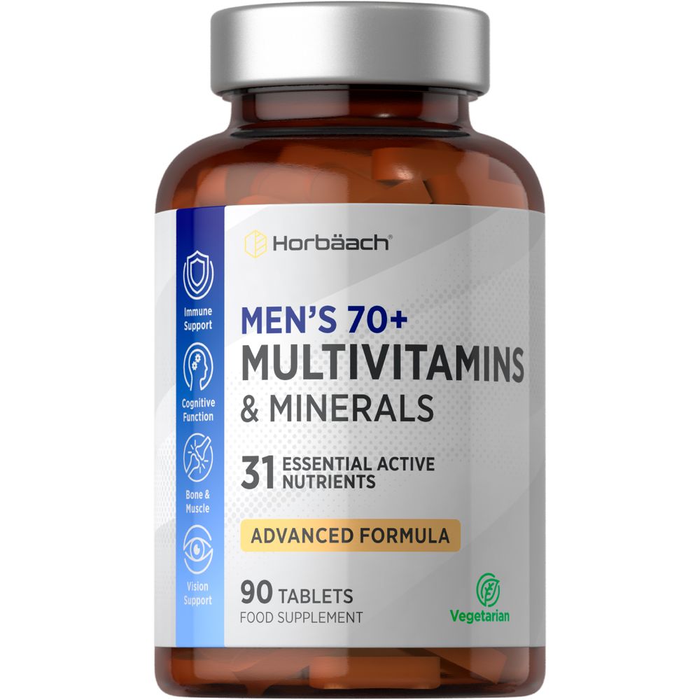 Multivitamins and Minerals for Men 70 Plus | 90 Tablets