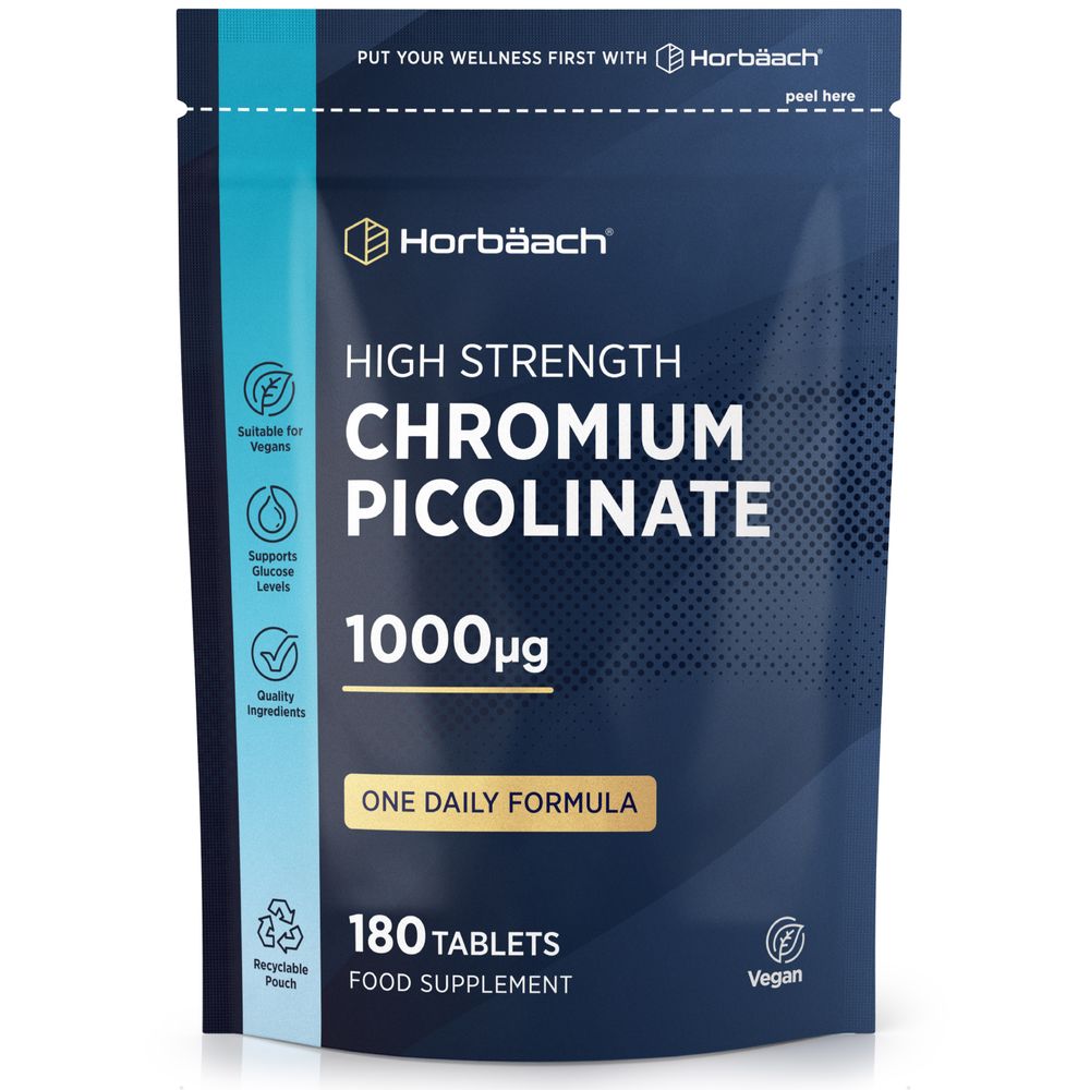Chromium Picolinate 1000 mcg | 180 Tablets
