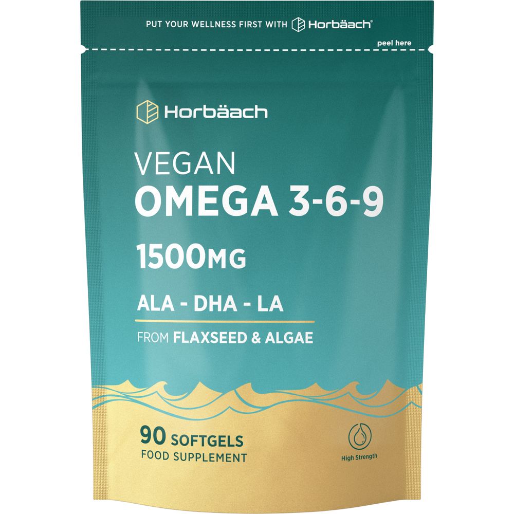 Omega 3-6-9 1500 mg | Vegan | 90 Softgels