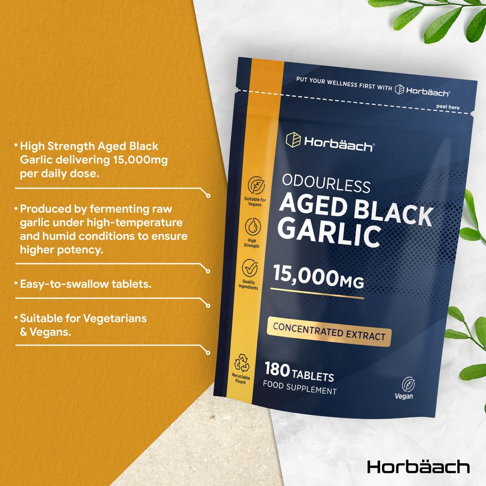 Black Garlic 15,000 mg | 180 Tablets