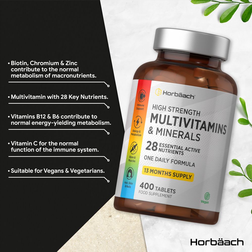 Multivitamins and Minerals | 400 Tablets
