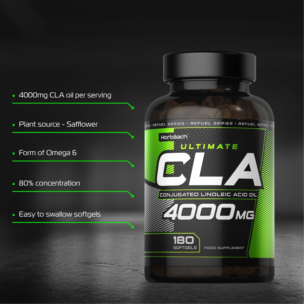 CLA Conjugated Linoleic Acid 4000 mg | 180 Softgels
