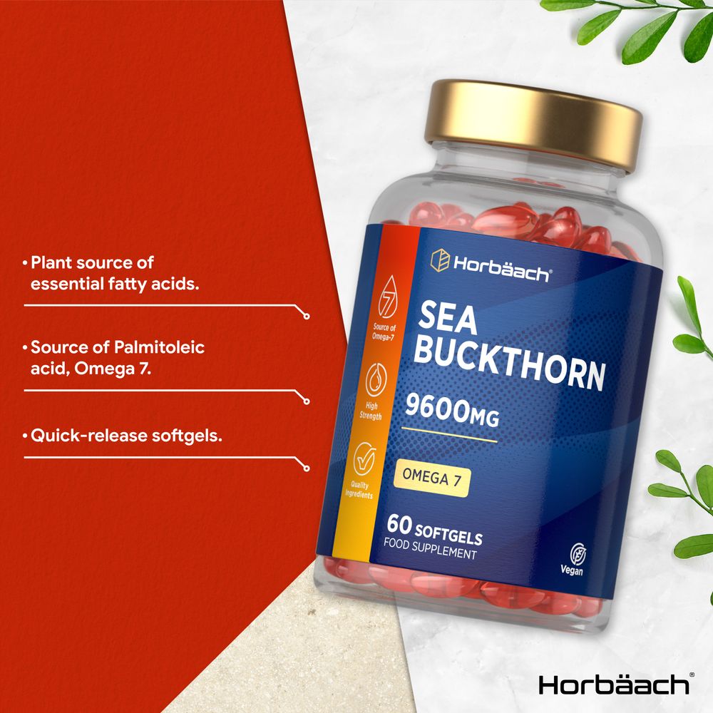 Sea Buckthorn Oil 9600 mg | 60 Softgels