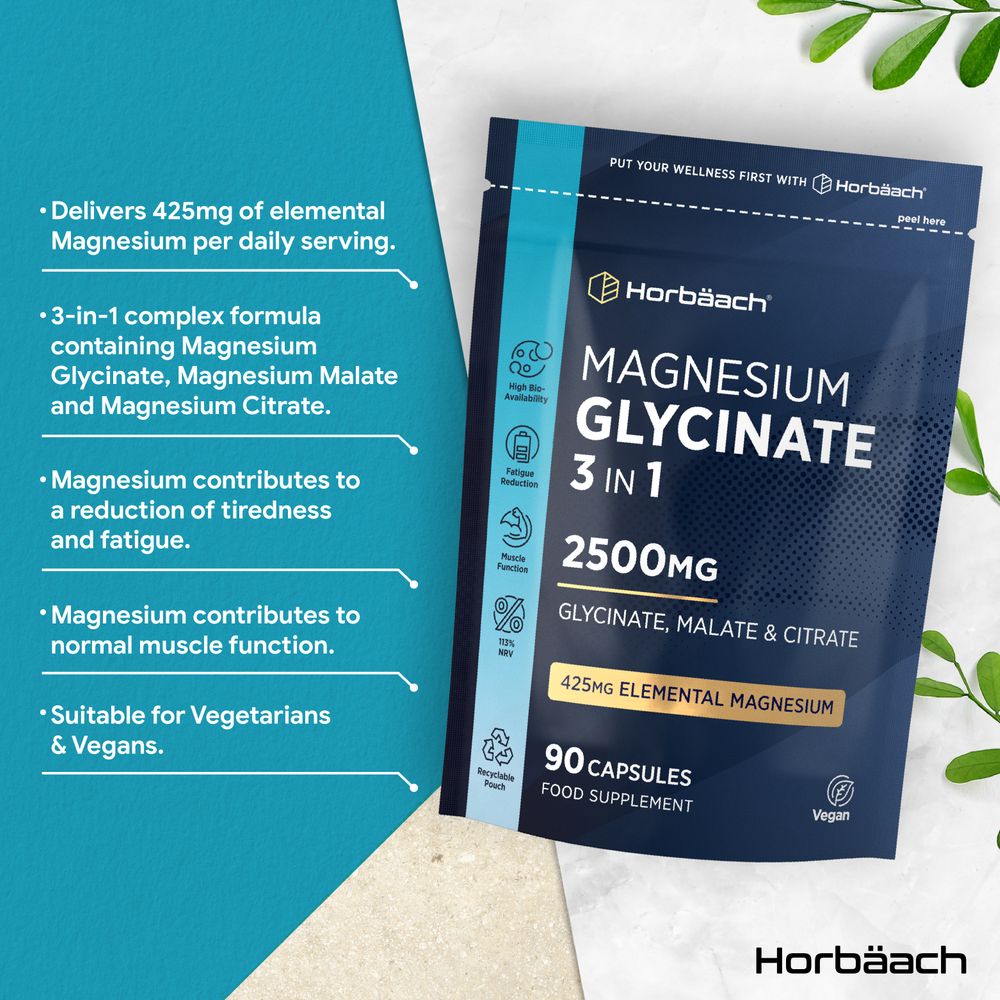 Magnesium 3-in-1 Complex 2500 mg | 90 Capsules