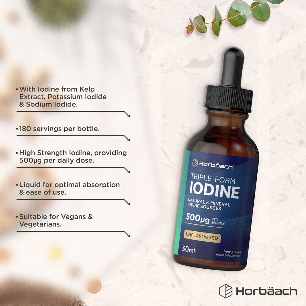 Iodine Liquid 500 mcg | 30 ml | Unflavoured