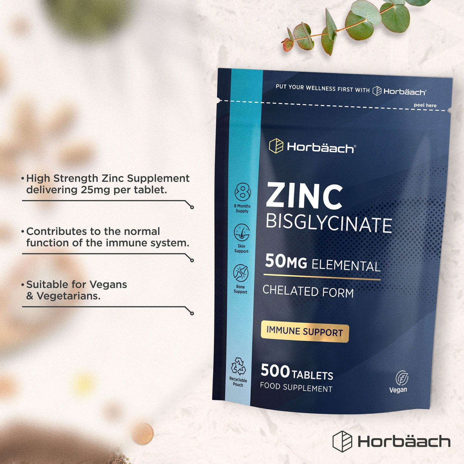 Zinc 25 mg | 500 Tablets