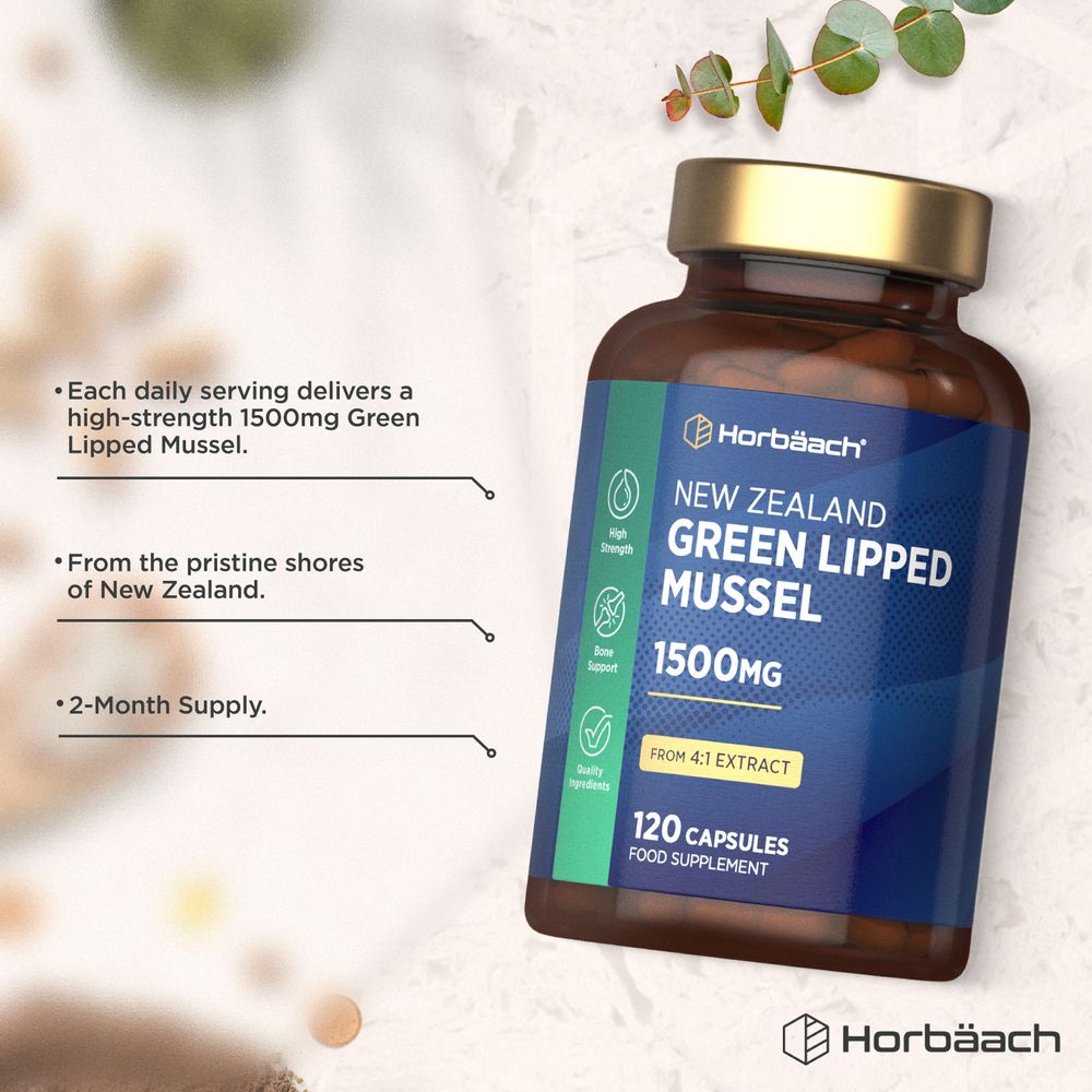 Green Lipped Mussel 1500 mg | 120 Capsules