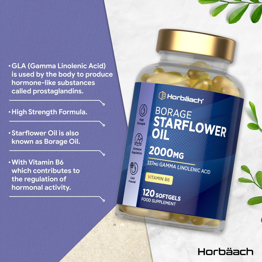 Starflower Oil 2000 mg | 120 Softgels