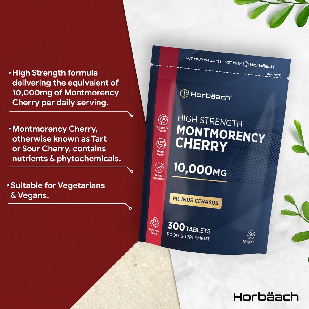 Montmorency Cherry 10,000 mg | 300 Tablets