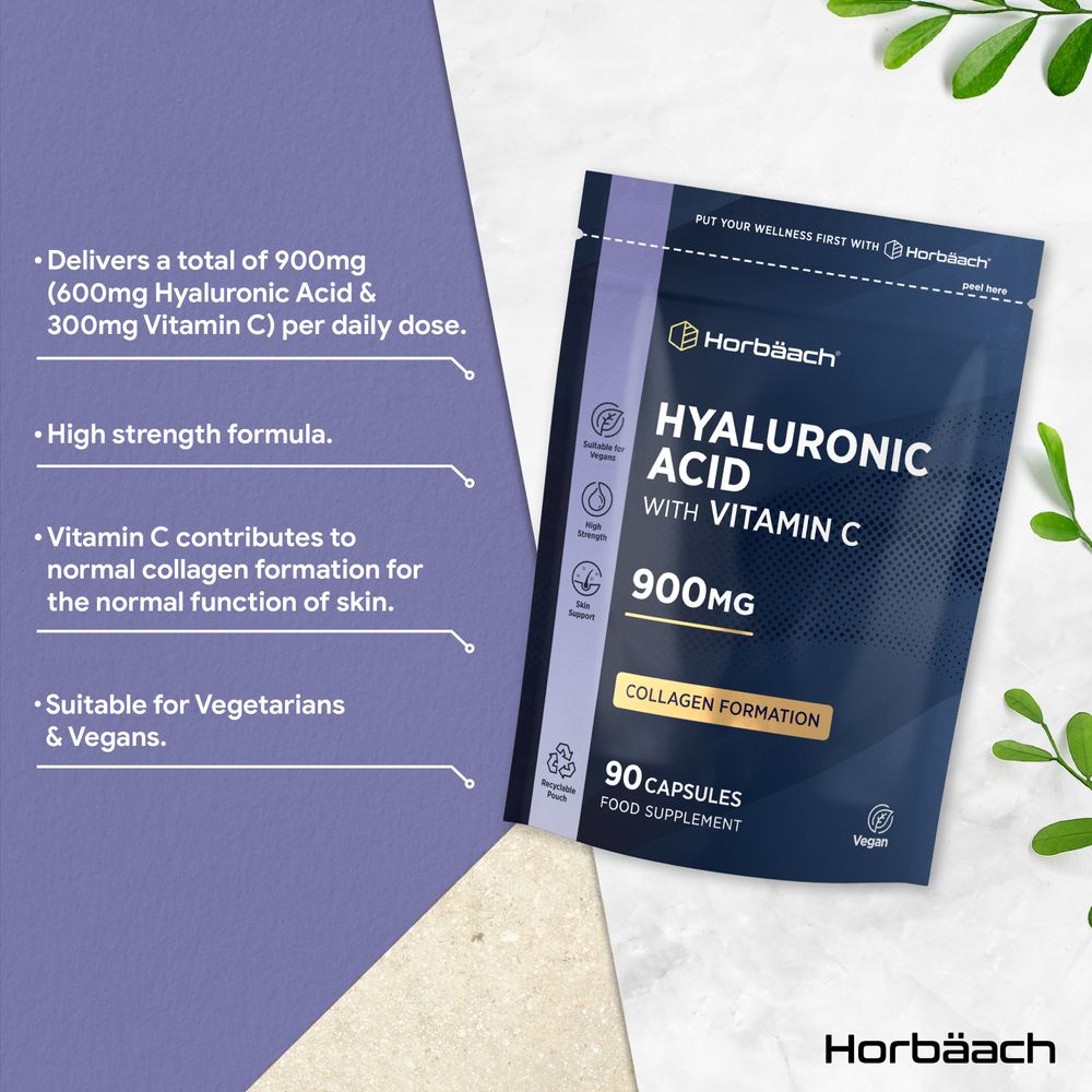 Hyaluronic Acid 900 mg | 90 Capsules