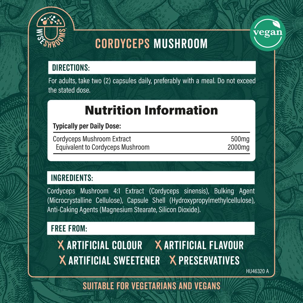 Cordyceps Mushroom 2000 mg | 90 Capsules