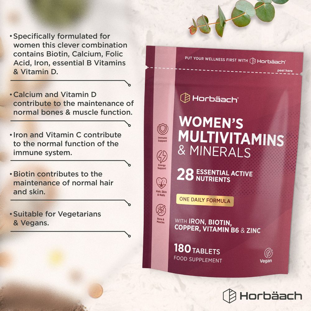 Multivitamins and Minerals for Women | 180 Tablets