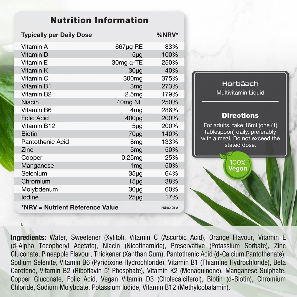 Multivitamin Liquid for Adults | 480mL