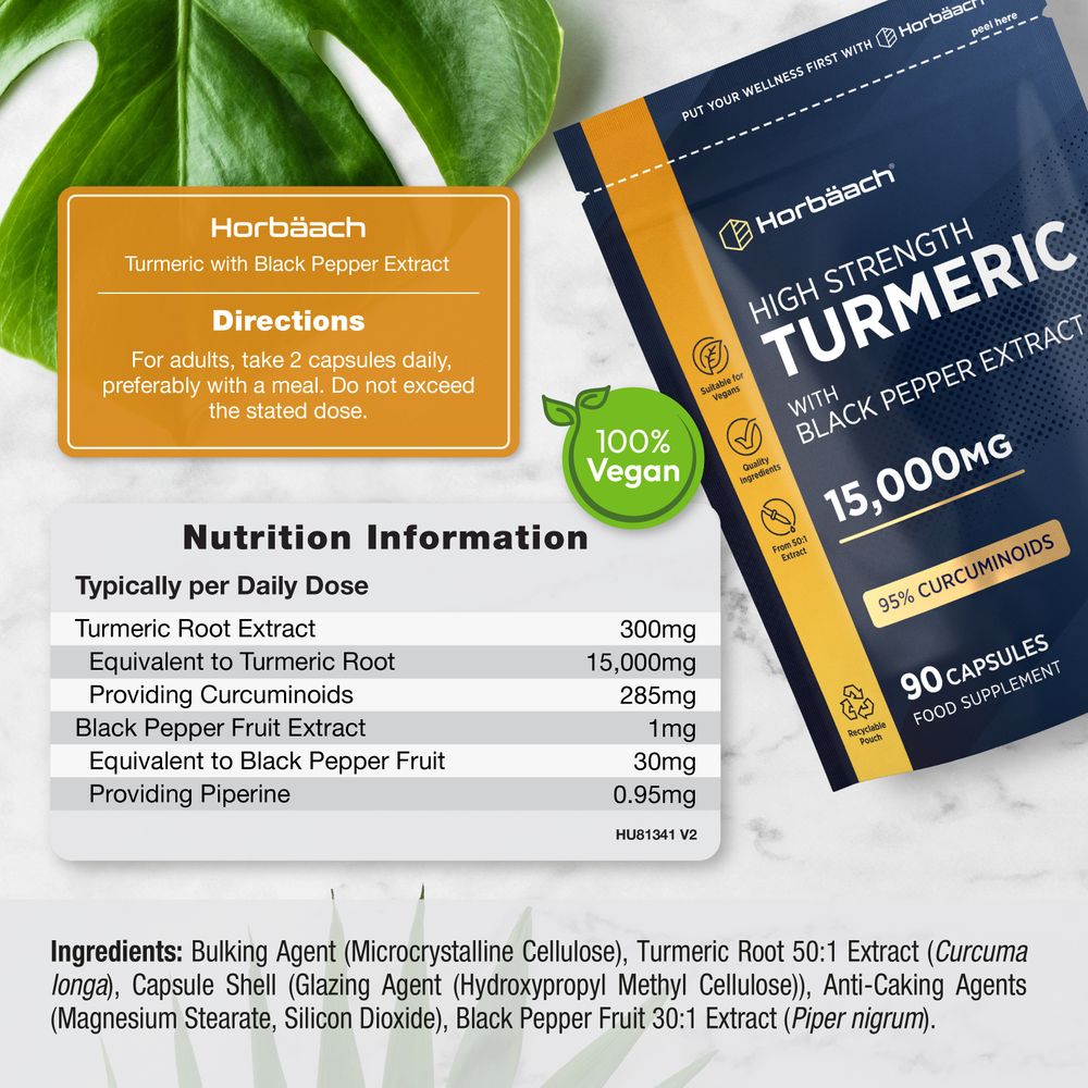 Turmeric 15,000 mg | 90 Capsules