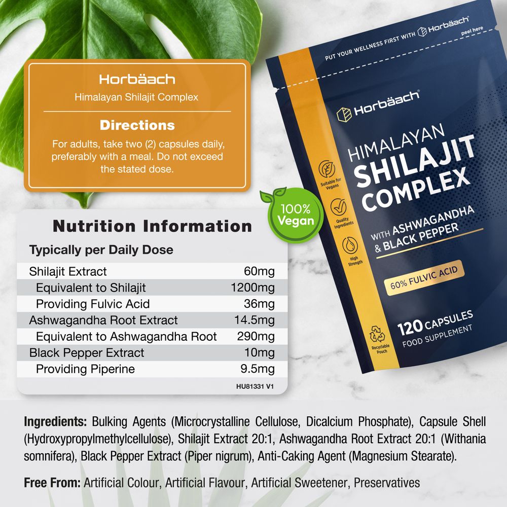 Shilajit Complex 1500 mg | 120 Capsules