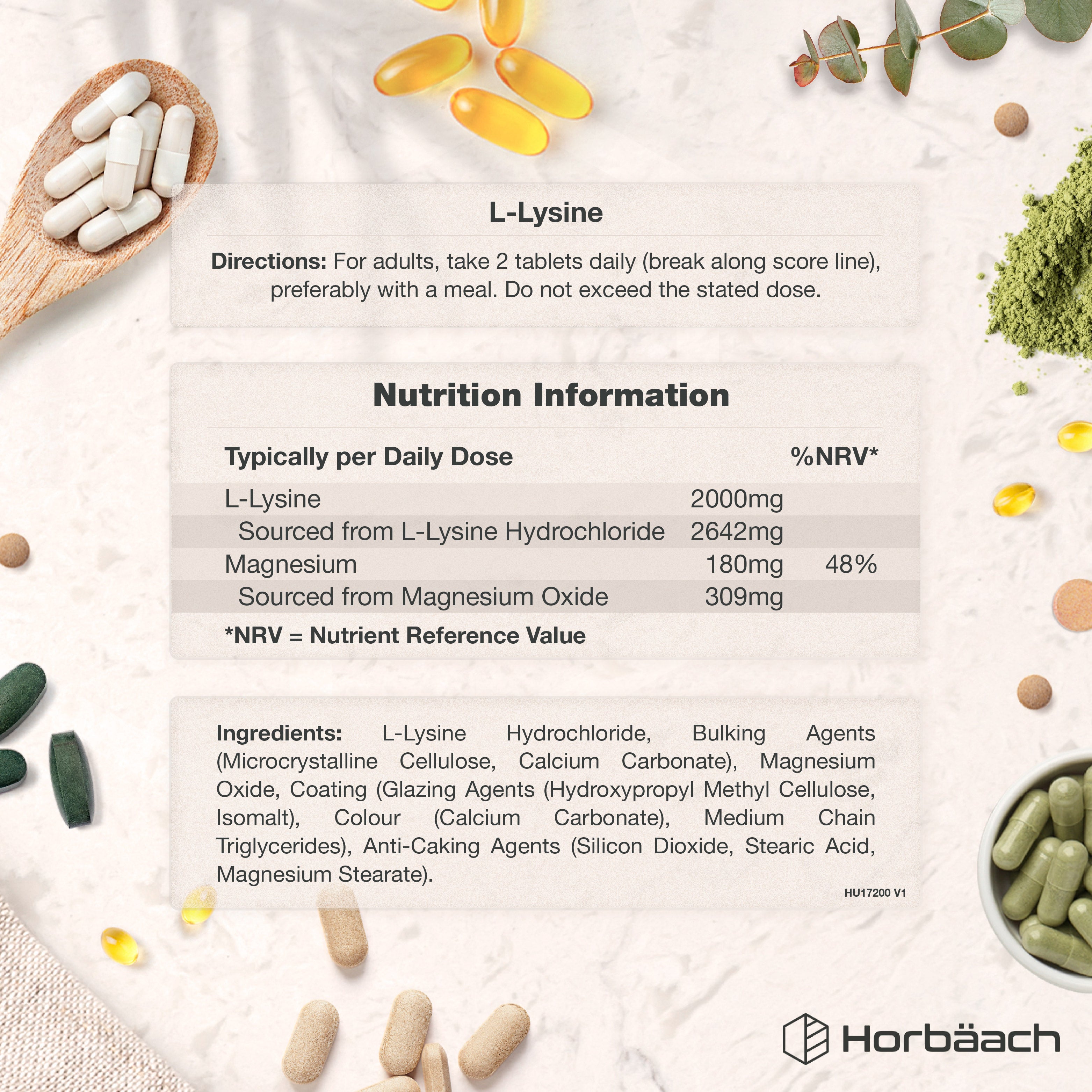 L-Lysine 2950 mg | 120 Tablets