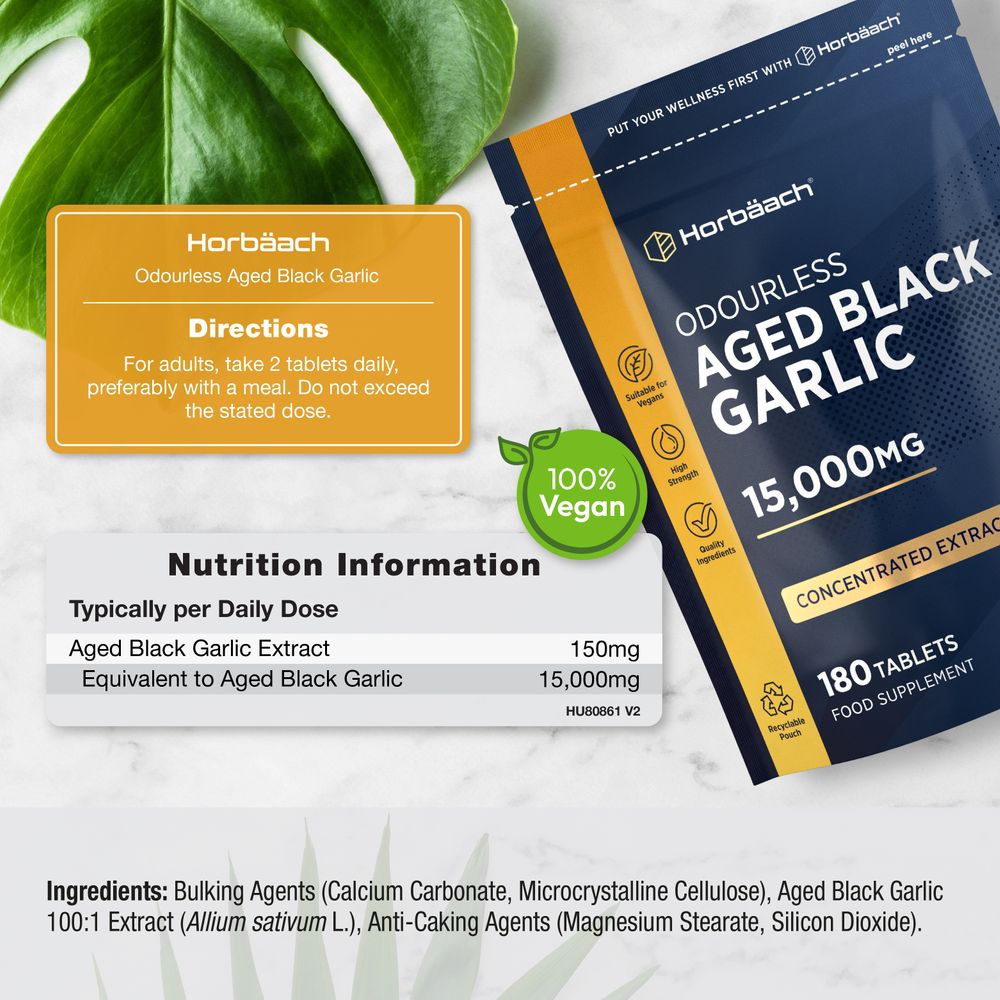 Black Garlic 15,000 mg | 180 Tablets