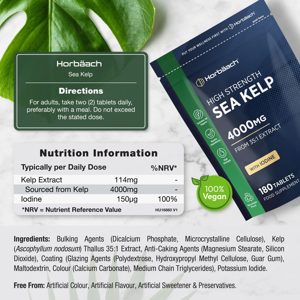 Sea Kelp 4000 mg | 180 Tablets
