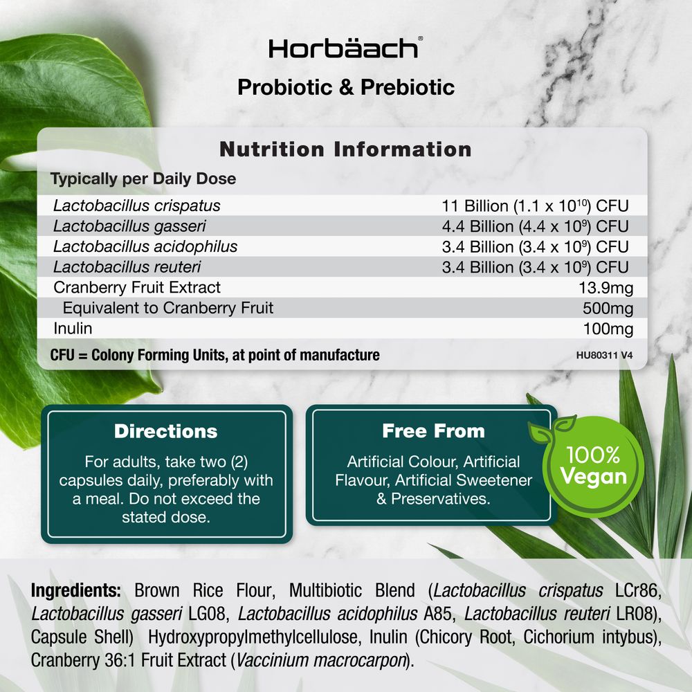 Multi-Strain ProBio Cultures with Prebiotic 22 Billion CFU | 60 Capsules