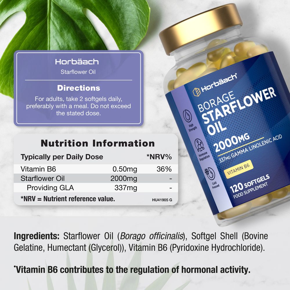 Starflower Oil 2000 mg | 120 Softgels