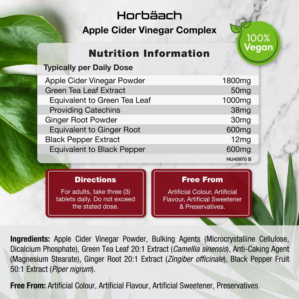Apple Cider Vinegar Complex 4000 mg | 90 Tablets