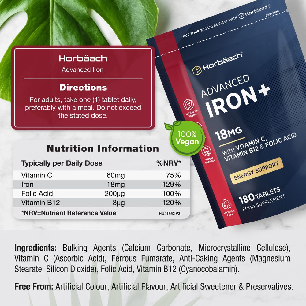 Iron Complex 18 mg | 180 Tablets