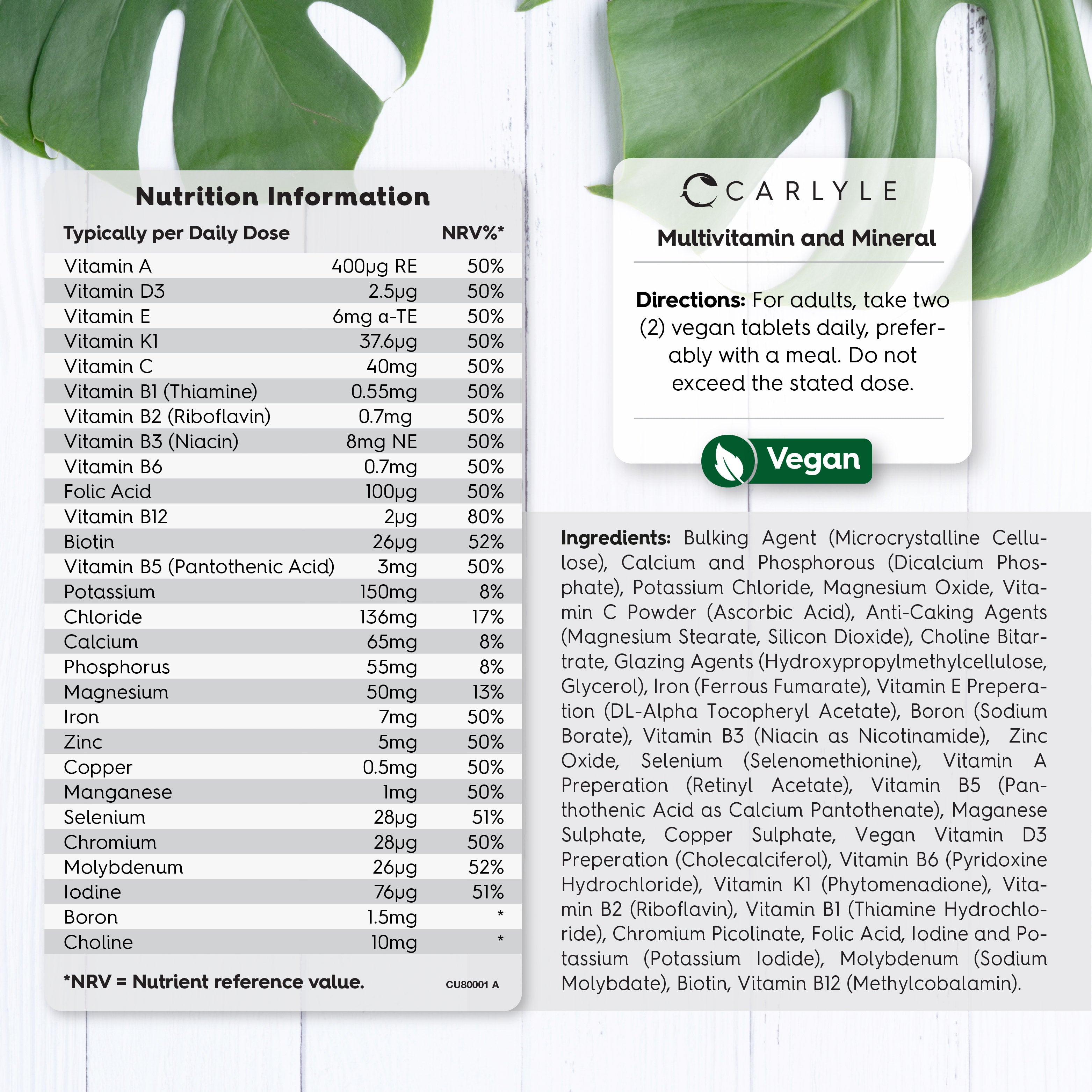 Multivitamins and Minerals | 365 Tablets