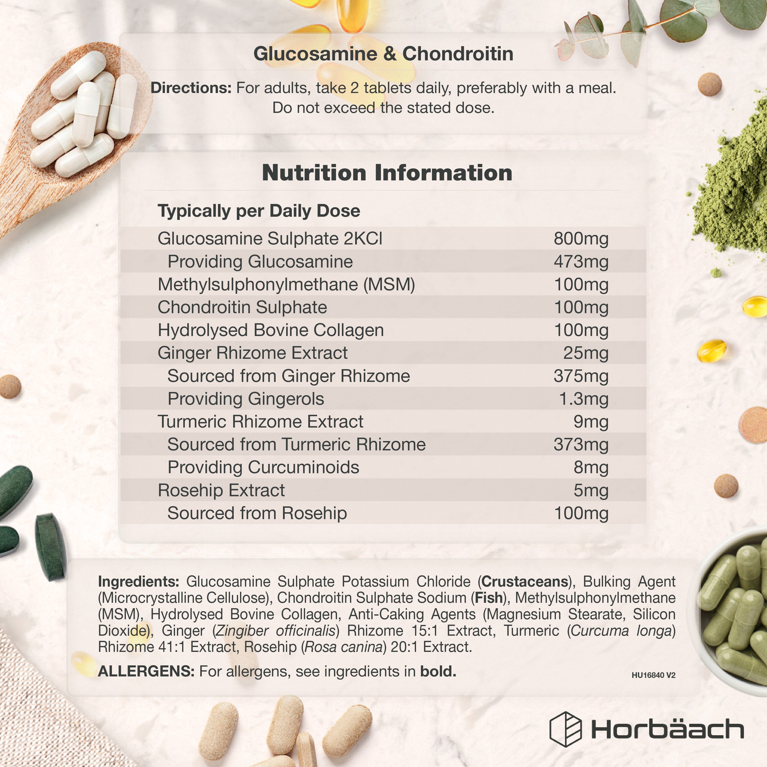 Glucosamine and Chondroitin Complex | 180 Tablets
