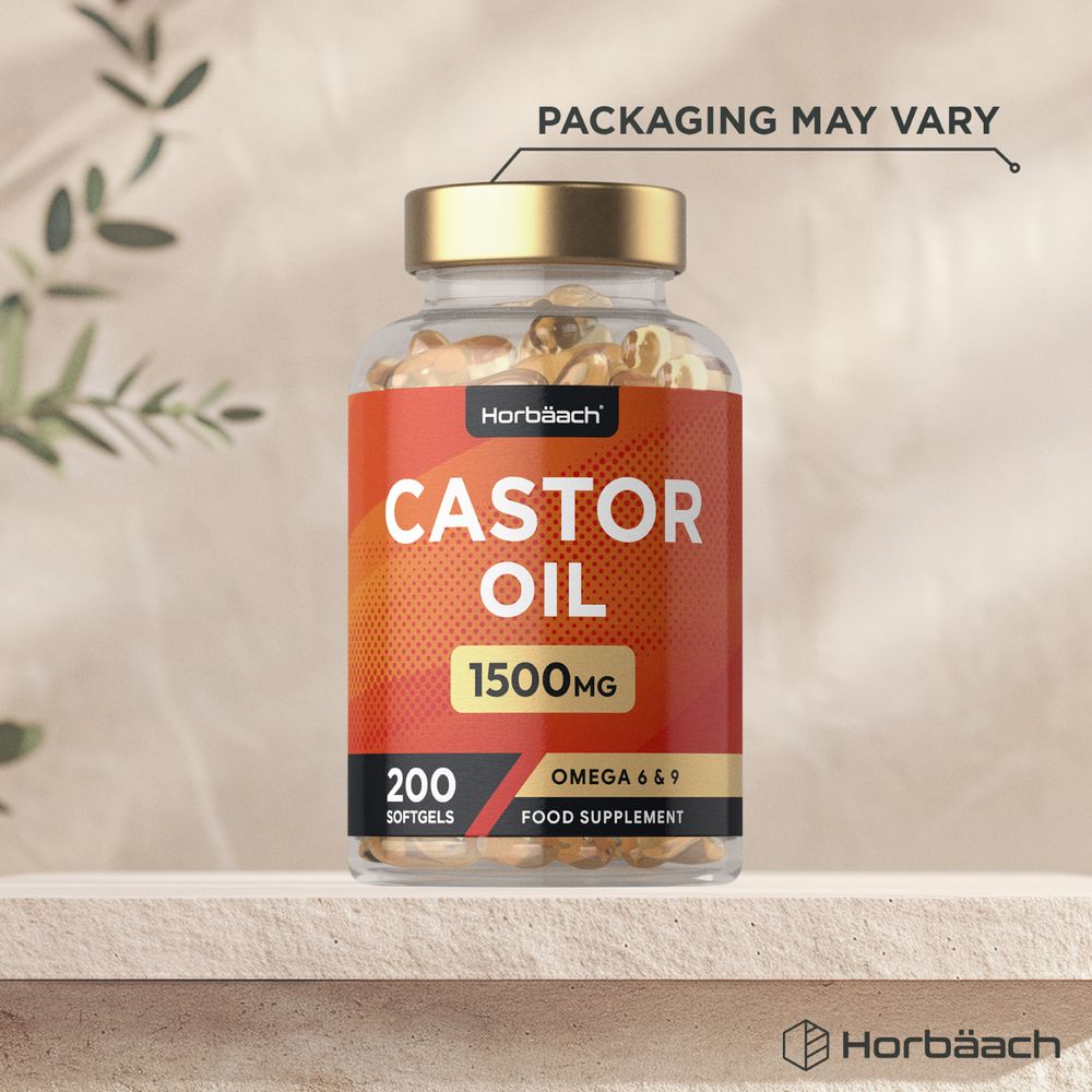 Castor Oil 1500 mg | 200 Softgels