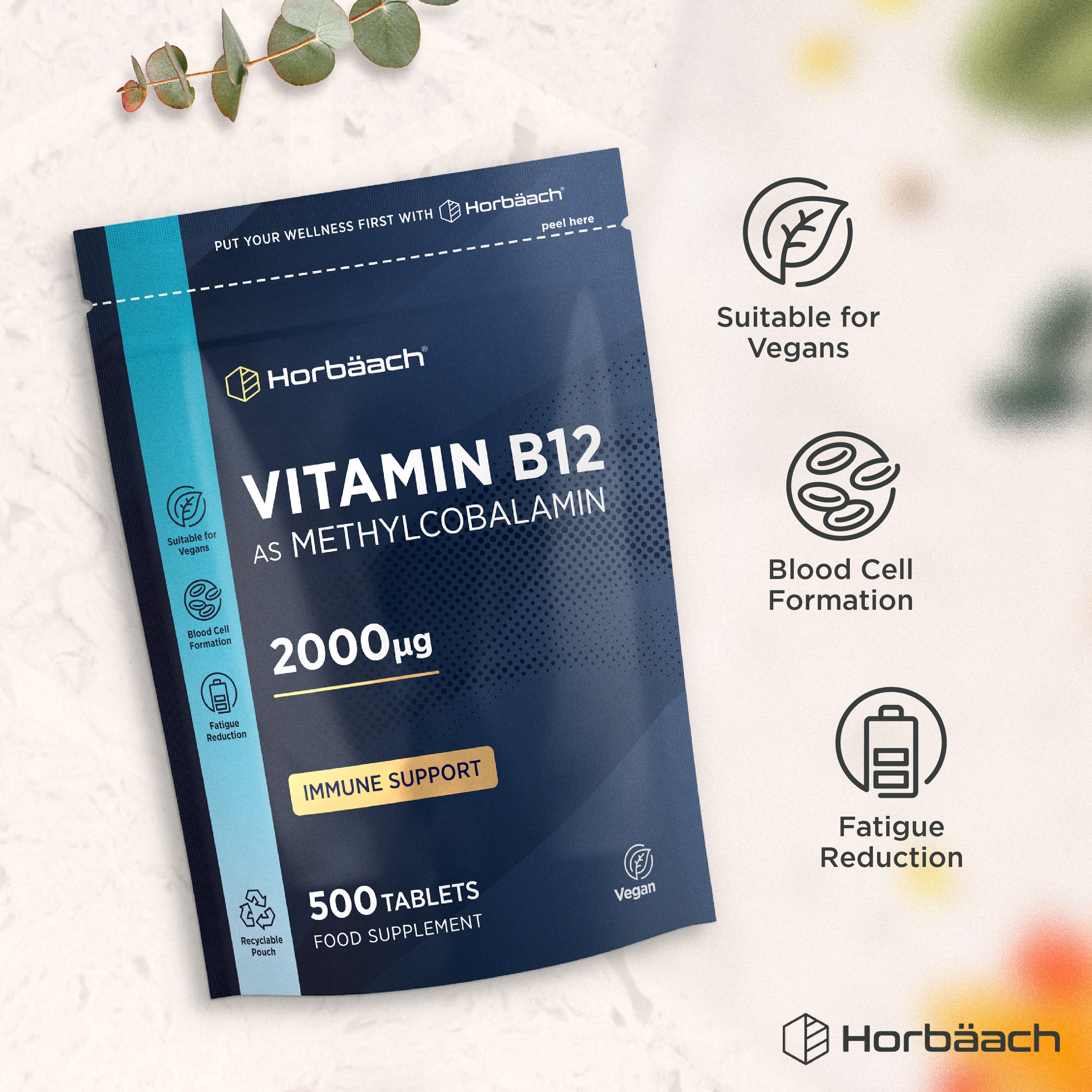 Vitamin B12 2000 mcg | 500 Tablets