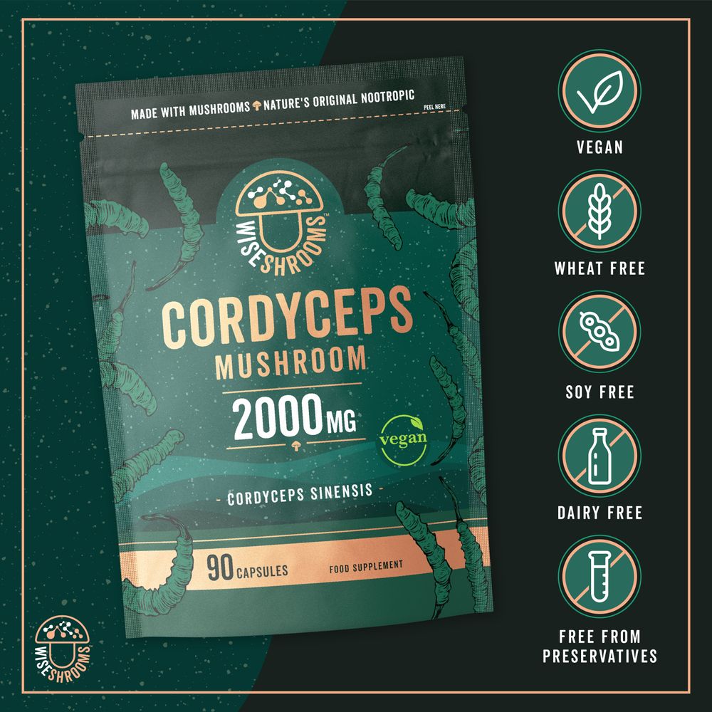 Cordyceps Mushroom 2000 mg | 90 Capsules