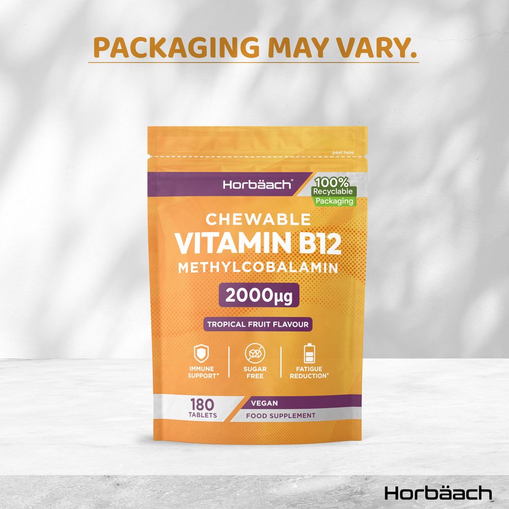 Vitamin B12 2000 ug | 180 Chewable Tablets