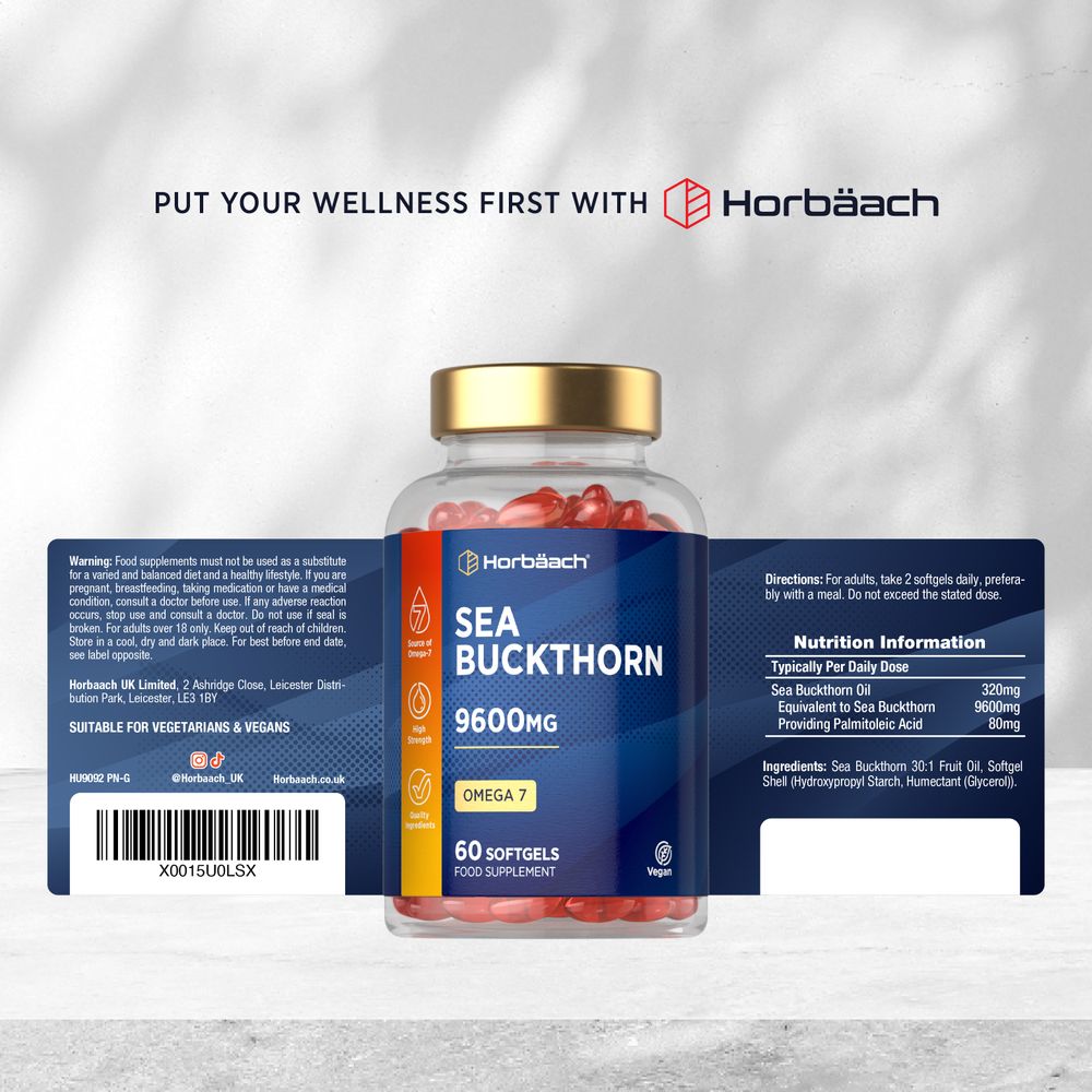 Sea Buckthorn Oil 9600 mg | 60 Softgels