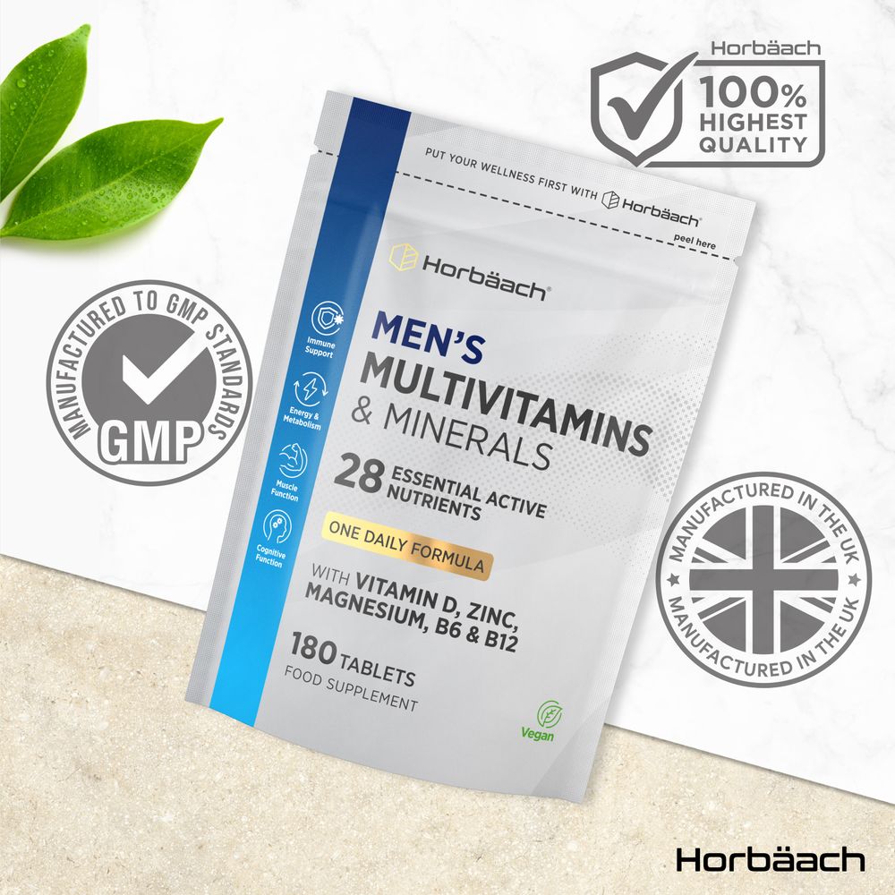 Multivitamins and Minerals for Men | 180 Tablets
