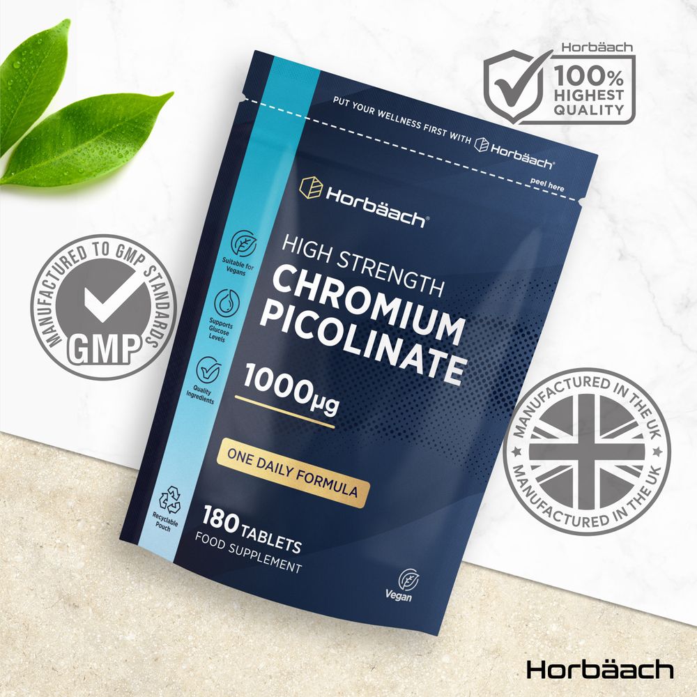Chromium Picolinate 1000 mcg | 180 Tablets