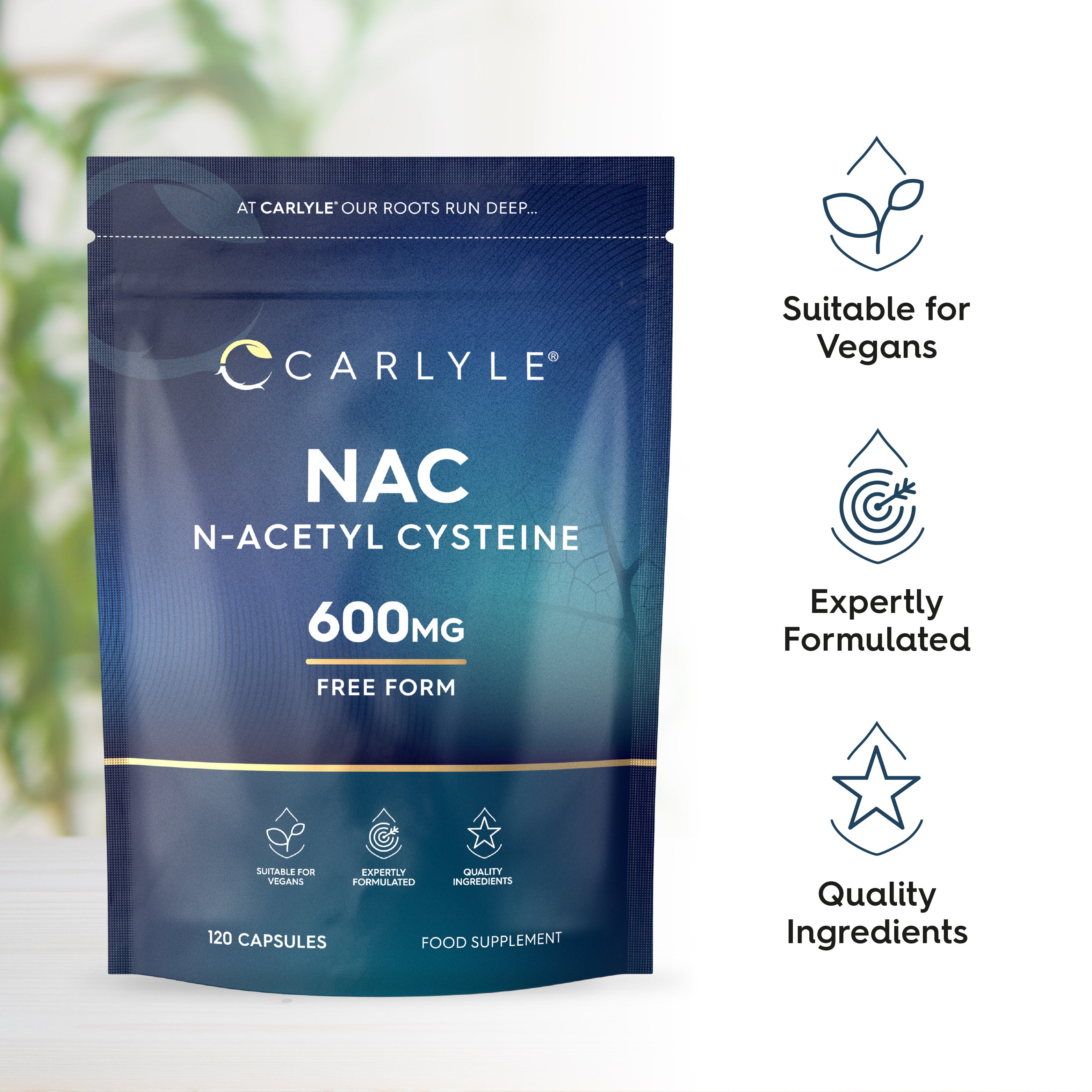 NAC N-Acetyl Cysteine 600 mg | 120 Capsules
