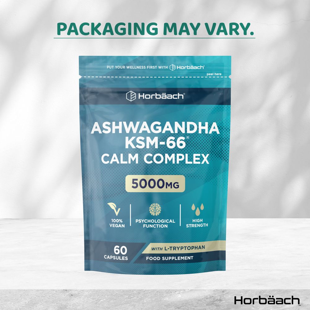 Ashwagandha KSM-66 Calm Complex 5000 mg | 60 Capsules