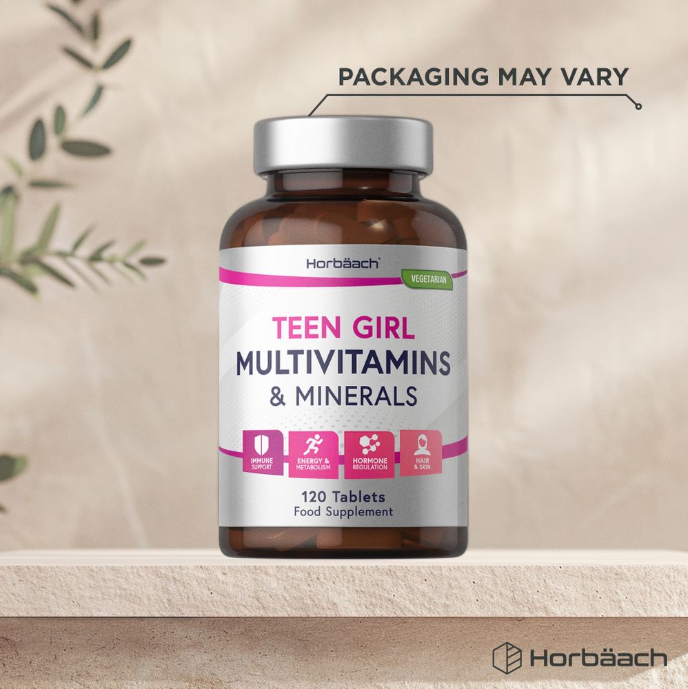 Multivitamins and Minerals for Teen Girls | 120 Tablets