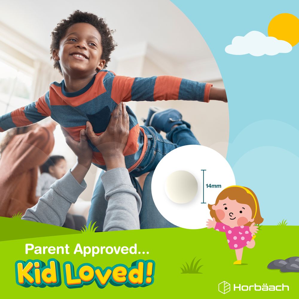 Calcium 400 mg and Vitamin D3 for Kids | 90 Chewable Tablets