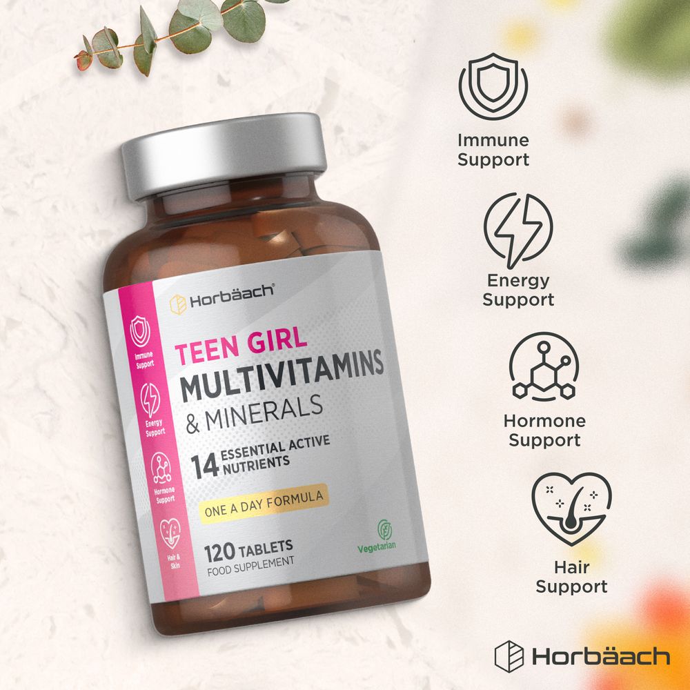 Multivitamins and Minerals for Teen Girls | 120 Tablets