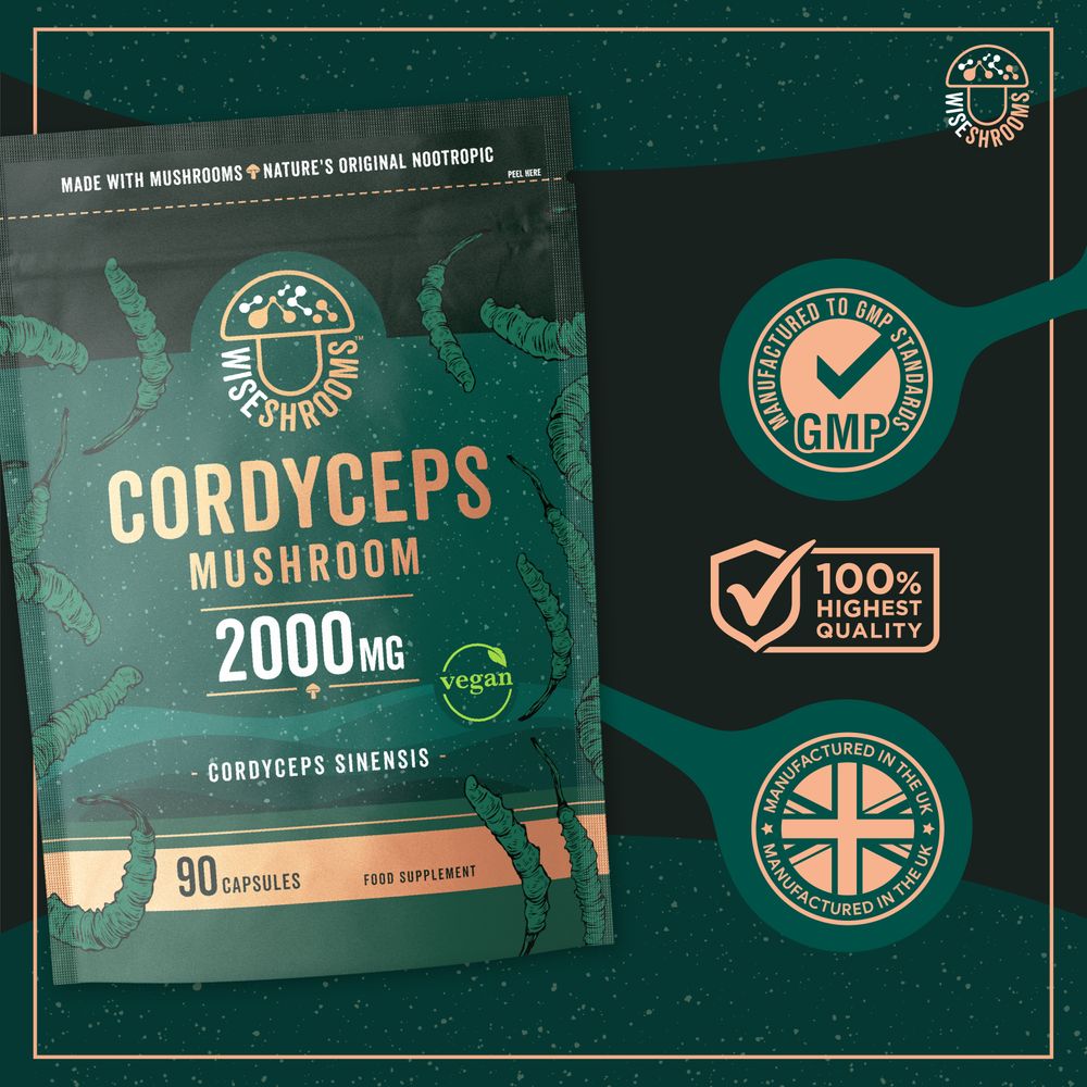 Cordyceps Mushroom 2000 mg | 90 Capsules