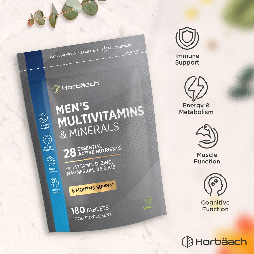 Multivitamins and Minerals for Men | 180 Tablets