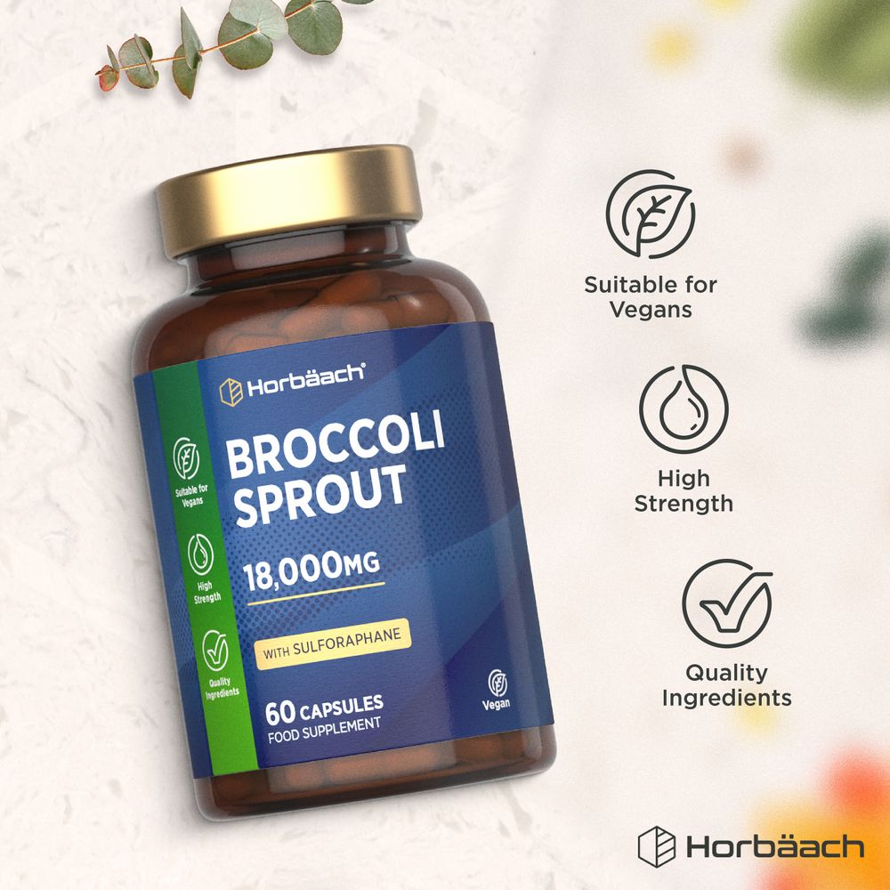 Broccoli Sprout 18,000 mg | 60 Capsules