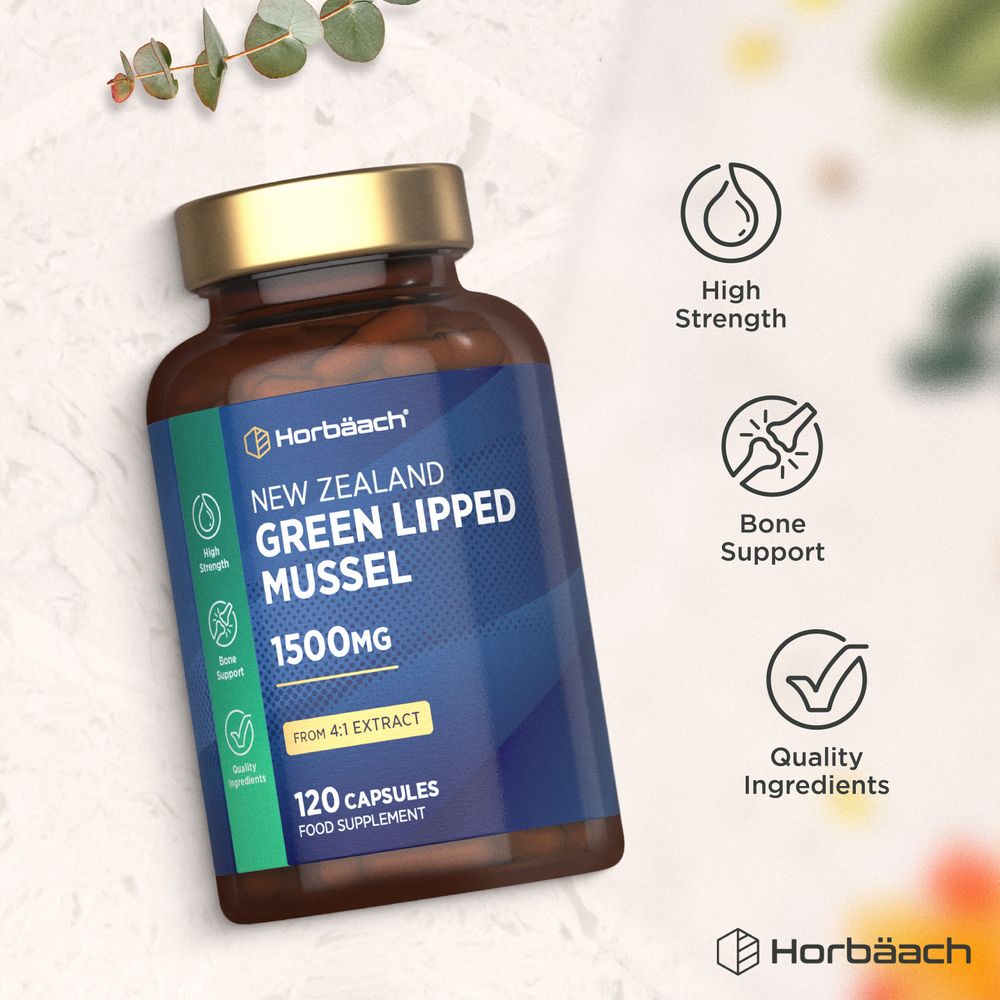 Green Lipped Mussel 1500 mg | 120 Capsules